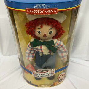 Classic/Vintage Raggedy Andy, porcelain doll, unopened with hardtop case